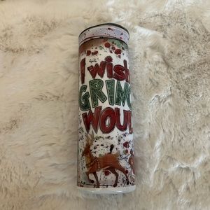 Handmade 20oz Grinch Tumbler